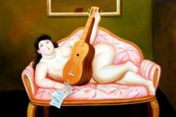 費爾南多 博特羅 Woman With Guitar 費爾南多 博特羅 Woman With Guitar